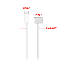 Load image into Gallery viewer, MLYV3AM/A 140W USB-C to Magsafe 3 Charger Cable for MacBook M1 A2452 Power Supply Adapter Magsafe 3 Charge Cable 6.6FT