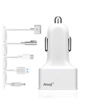 AT13MC Car Charger with 130W Power Delivery for Apple Car Power Supply 85W MagSafe 2 1 Car Charger MacBook Pro Car Charger adapter MacBook Air Quick Charge iPhone iPad Samsung Galaxy Google Tablet Smartphone