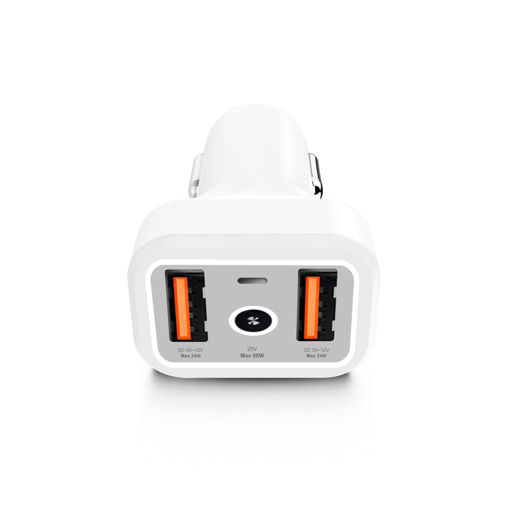 AT13MC Car Charger with 130W Power Delivery for Apple Car Power Supply 85W MagSafe 2 1 Car Charger MacBook Pro Car Charger adapter MacBook Air Quick Charge iPhone iPad Samsung Galaxy Google Tablet Smartphone