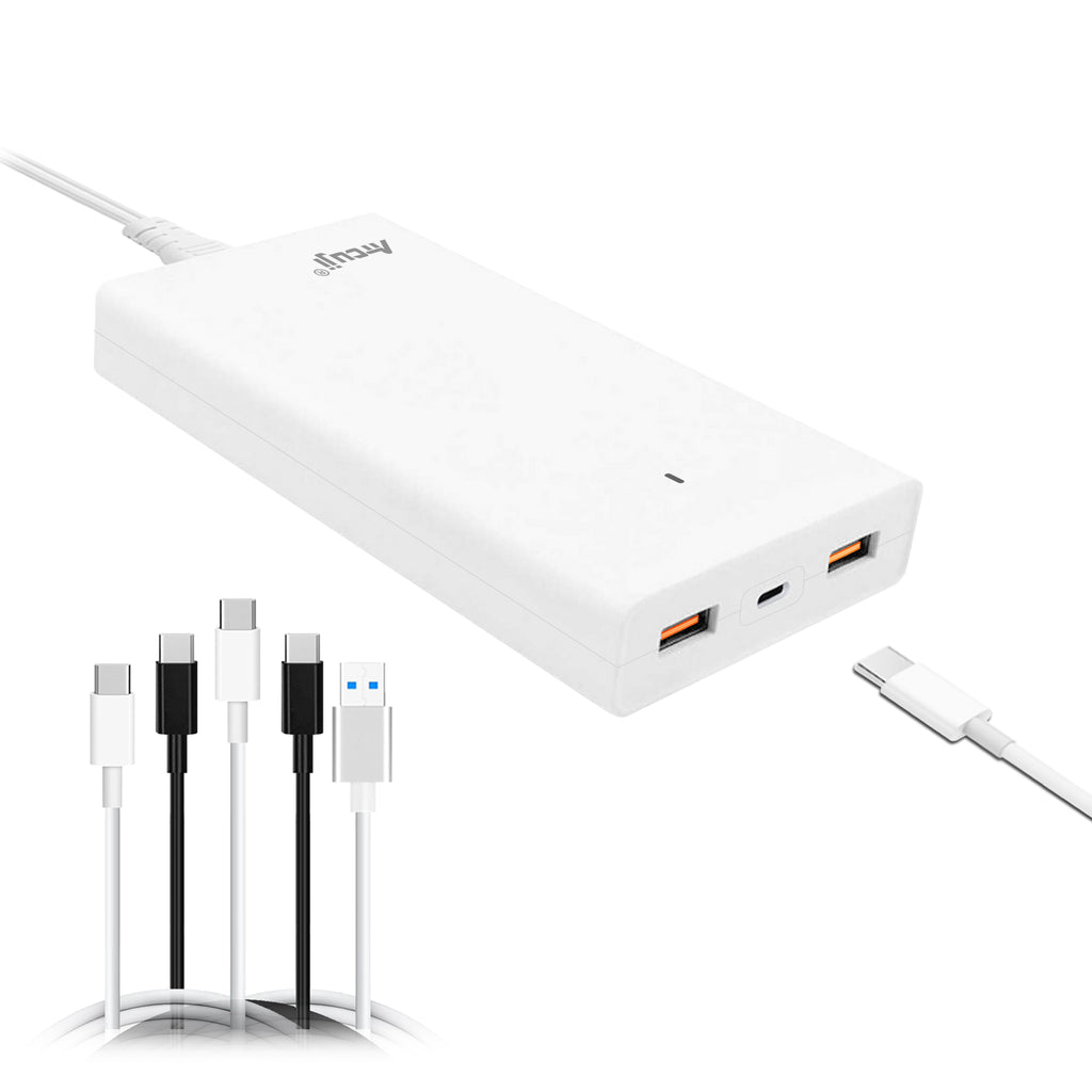 AT13PA Laptop USB C Power Adapter with 130W 90W Power Delivery for Apple MacBook Pro Air Slim Charger Microsoft Surface Pro USB-C Power Supply Laptop HP Dell Laptop Power Supply