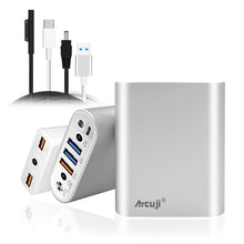 Load image into Gallery viewer, AT15DA 15000mAh Surface Laptop Portable Charger + Slim Charger for Microsoft Surface Pro Laptop Go Portable Charger Power Bank (TSA Approved)