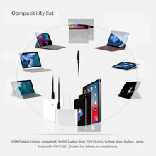 Load image into Gallery viewer, AT15DA 15000mAh Surface Laptop Portable Charger + Slim Charger for Microsoft Surface Pro Laptop Go Portable Charger Power Bank (TSA Approved)