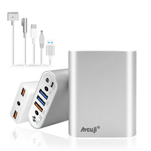 Load image into Gallery viewer, AT20MA 20000mAh External Battery + adapter 130W Power Delivery for MacBook Air 13 11 Power Bank Apple iPhone External Battery iPad Samsung Galaxy Google Tablet Smartphone(TSA Approved)