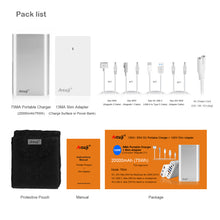 Load image into Gallery viewer, AT20MA 20000mAh External Battery + adapter 130W Power Delivery for MacBook Air 13 11 Power Bank Apple iPhone External Battery iPad Samsung Galaxy Google Tablet Smartphone(TSA Approved)