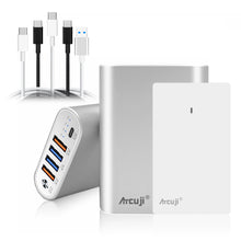 Load image into Gallery viewer, AT20PA 20000mAh USB C External Battery + adapter 120W 61W Power Delivery for Apple MacBook Pro Air USB C External Battery Microsoft Surface Pro Laptop Portable Charger HP Dell Razer Lenovo Asus laptop tablet (TSA Approved)