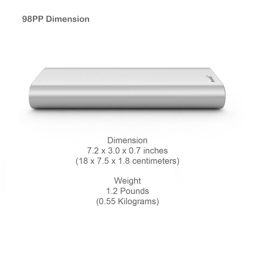 AT26PD 26800mAh USB-C Power Bank 150W Power Delivery for Apple MacBook Pro Air USB C External Battery Microsoft Surface Pro Laptop Portable Charger HP Dell Razer Lenovo Asus laptop tablet (TSA Approved)