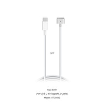 Load image into Gallery viewer, 60W PD USB-C to Magsafe 2 1 Charger Charging cable for 2008-2012 MacBook Pro MacBook Air (60W PD to Magsafe Charger Charge cable)