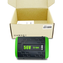 Load image into Gallery viewer, BA1400T 56V 3.0Ah Battery Replacement for EGO 56V Battery 3.0Ah BA1400 BA1400T 2.5Ah BA1400T BA2240 BA1120 Compatible with EGO 56V Lithium-Ion Battery