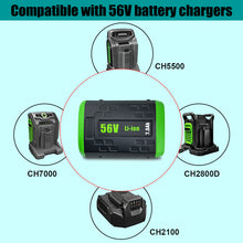 Load image into Gallery viewer, BA4200T 56V 7.5Ah Battery Replacement for EGO 56V Lithium-Ion Battery 7.5Ah Compatible with EGO 56V 5.0Ah BA2800 BA2800T 7.5Ah BA4200T BA4200 Battery