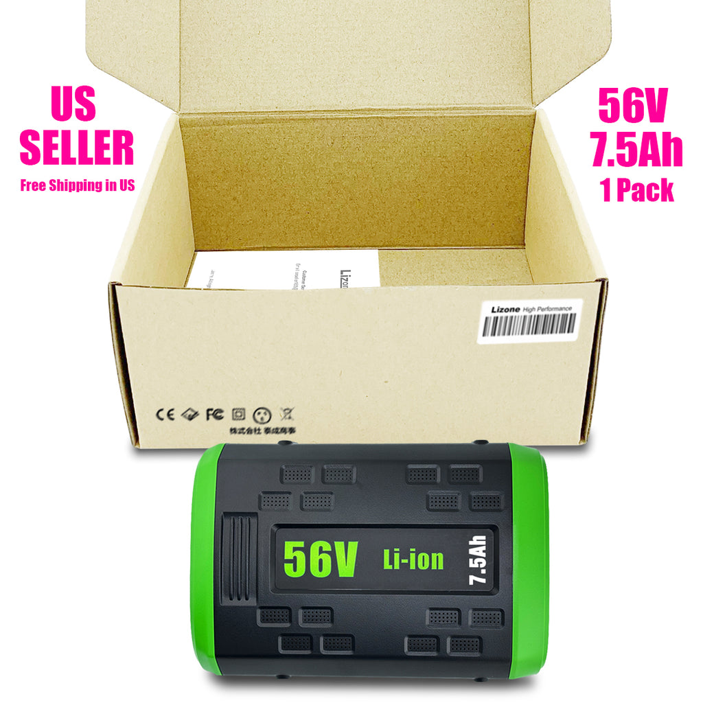 BA4200T 56V 7.5Ah Battery Replacement for EGO 56V Lithium-Ion Battery 7.5Ah Compatible with EGO 56V 5.0Ah BA2800 BA2800T 7.5Ah BA4200T BA4200 Battery