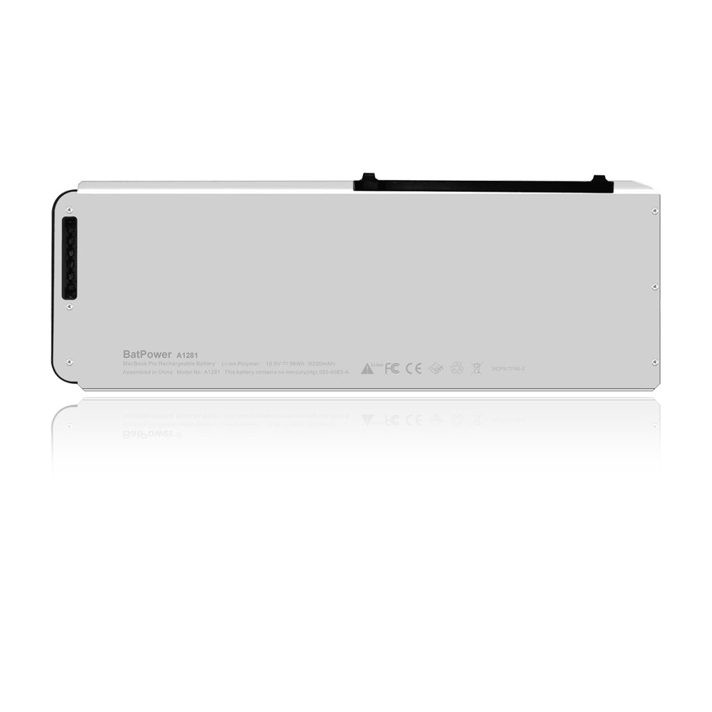 55Wh A1281 Replacement Laptop Battery for Late 2008 Early 2009 Apple MacBook Pro 15 inch A1286 EMC 2255 Battery Apple Aluminum Unibody A1286 Battery