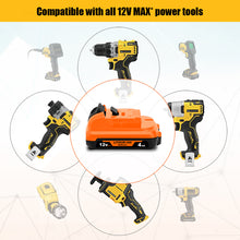 Load image into Gallery viewer, 4.0Ah 12V Max Battery DCB122 Replacement for Dewalt 12V MAX 2AH Lithium Ion Battery DCB122 Compatible with Dewalt 12V Battery 2.0Ah DCB122