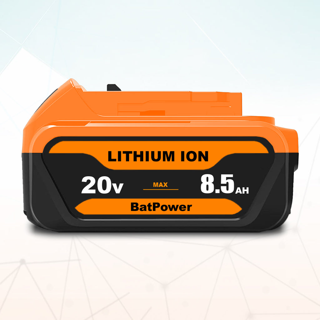 8.5Ah 20V Max Battery and Charger Combo for Dewalt 20V Battery and Charger Kit 8Ah 7Ah 6Ah DCB208 DCB207 DCB206 Compatible with Dewalt 20v Batteries with Charger