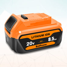 Load image into Gallery viewer, 8.5Ah 20V Max Battery and Charger Combo for Dewalt 20V Battery and Charger Kit 8Ah 7Ah 6Ah DCB208 DCB207 DCB206 Compatible with Dewalt 20v Batteries with Charger