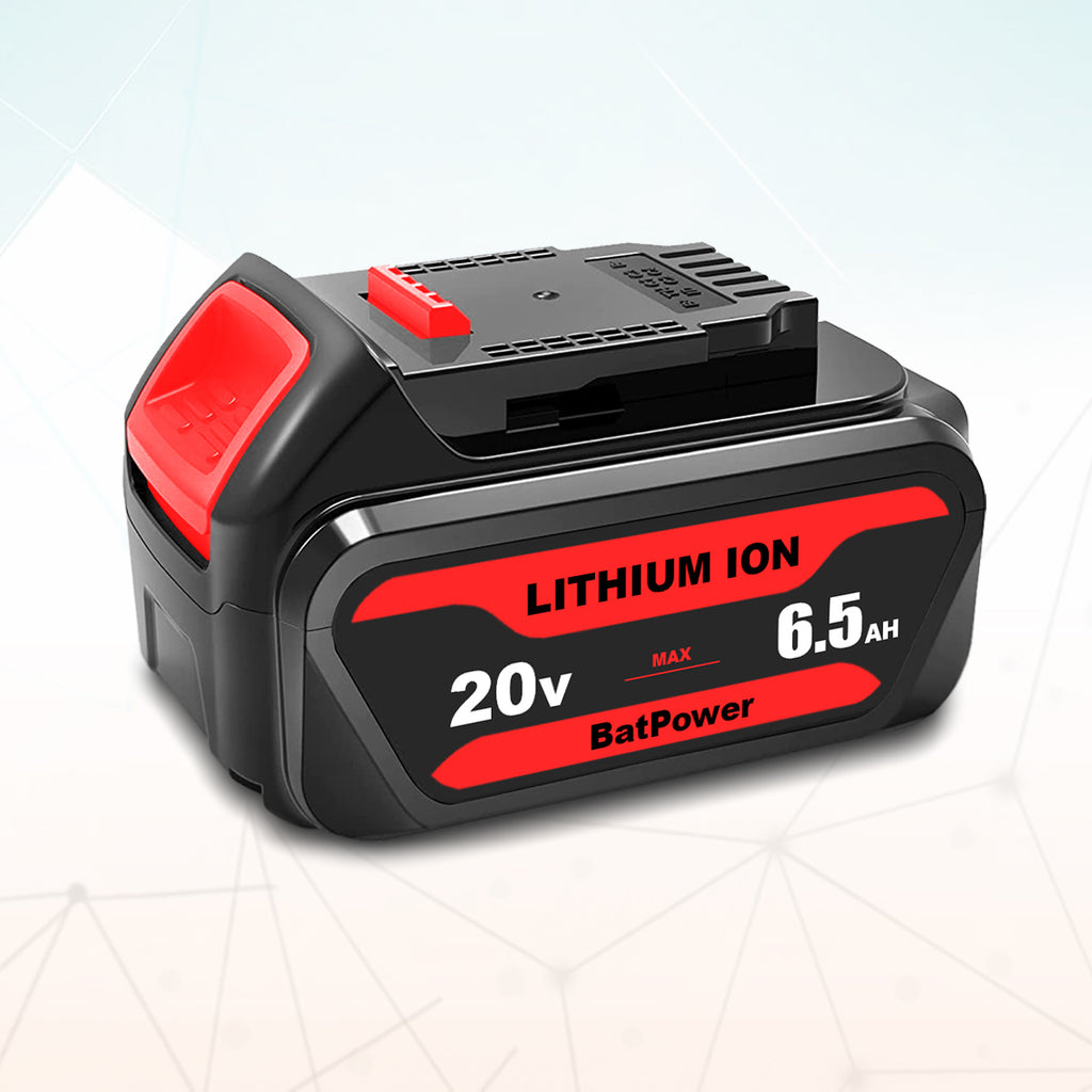 20V 6.5Ah DCB206 Battery for Dewalt 20V Max Battery 6 Ah DCB206 5 Ah DCB205-2 4 Ah DCB204 Dewalt 20V MAX XR Battery Lithium Ion 6.0Ah 5.0Ah 4.0Ah