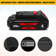 Load image into Gallery viewer, 20V MAX 4.0Ah DCB240 Compact Battery for Dewalt 20V 4Ah Battery DCB240 3Ah DCB230 2Ah DCB203 1.5Ah DCB201 Dewalt 20V MAX XR 4Ah Lithium Battery DCB240