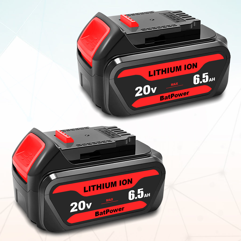 4 Pack 20V 4.0Ah & 6.5Ah DCB324 Battery Replacement for Dewalt 20V Max Batteries 6Ah 5Ah 4Ah 2Ah 3Ah DCB230 6Ah DCB206 DCB324 20V Max Battery DCB324