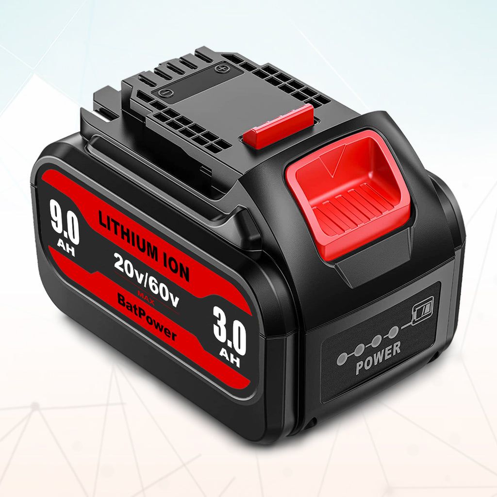 9.0Ah DCB606 20v/60v Max Battery Replacement for Dewalt 20v/60v Battery 6Ah 9Ah DCB606 DCB609 Battery Lithium Compatible with Dewalt 20v 60v Battery