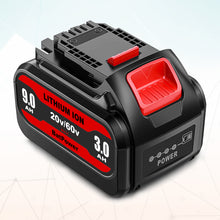 Load image into Gallery viewer, 9.0Ah DCB606 20v/60v Max Battery Replacement for Dewalt 20v/60v Battery 6Ah 9Ah DCB606 DCB609 Battery Lithium Compatible with Dewalt 20v 60v Battery