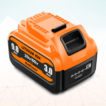 Load image into Gallery viewer, 9Ah 20V/60V Battery DCB609 for Dewalt 20v 60v Max Battery 9.0Ah 6.0Ah DCB609 DCB606 20v 60v Battery Compatible with Dewalt 9 Ah 20v/60v Battery