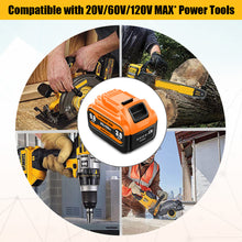 Load image into Gallery viewer, 9.0Ah 20v/60v Max Battery and Charger Combo for Dewalt 60v Battery with Charger Kit 9Ah DCB118X1 DCB606 6Ah DCB609 9Ah 20v 60v Battery and Charger