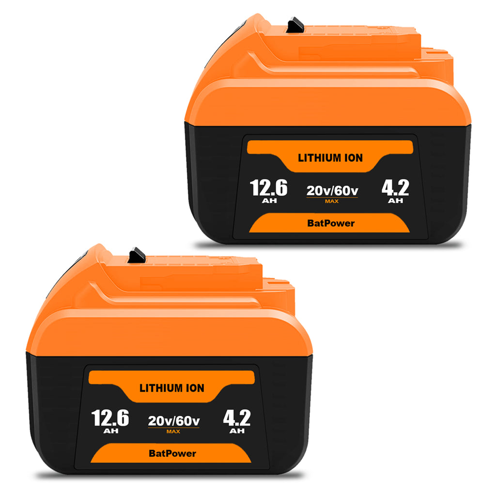 12.6Ah 20v/60v DCB612 Lithium Battery Replacement for Dewalt 20V 60V Battery DCB612 DCB609 DCB606 12Ah 9Ah 6Ah 20V/60V Battery Compatible with Dewalt 20v/60v Max Battery