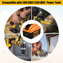 Load image into Gallery viewer, 12.6Ah 20v/60v DCB612 Lithium Battery for Dewalt 20V 60V Battery DCB612 DCB615 DCB609 DCB606 12Ah 9Ah 6Ah 20V/60V Battery Dewalt 20v/60v Max Battery