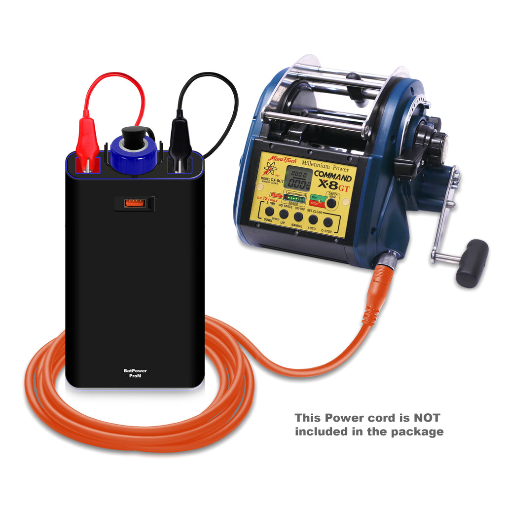 ProM 7.8Ah-15Ah Electric Fishing Reel Battery for Miya Epoch Command CZ Z 20 15 10 CX 4NP 6NS 8GT 9HD US Electric Reel Battery and Charger