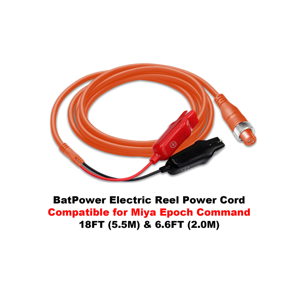 electric fishing reel cable Fishing Battery Power Cord for Miya Epoch Electric Reels – BatPower