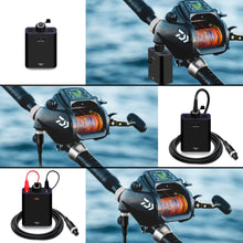 Load image into Gallery viewer, ProF 7.8Ah-15Ah Fishing Reel Battery for Daiwa Tanacom Seaborg Leobritz Shimano Electric Reel Battery and Charger