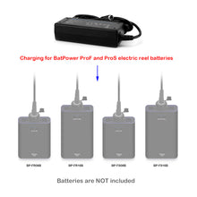Load image into Gallery viewer, 65W ProF/ProF 2/ProB/ProS Electric Fishing Reel Battery Charger for Daiwa Tanacom 1200 1000 800 750 500 Seaborg 1200MJ 800MJ 500MJ Leobritz Shimano BeastMaster ForceMaster Plays Electric Reel Battery Charger