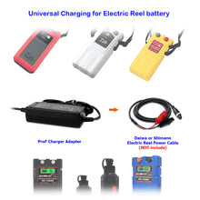 Load image into Gallery viewer, 65W ProF/ProF 2/ProB/ProS Electric Fishing Reel Battery Charger for Daiwa Tanacom 1200 1000 800 750 500 Seaborg 1200MJ 800MJ 500MJ Leobritz Shimano BeastMaster ForceMaster Plays Electric Reel Battery Charger