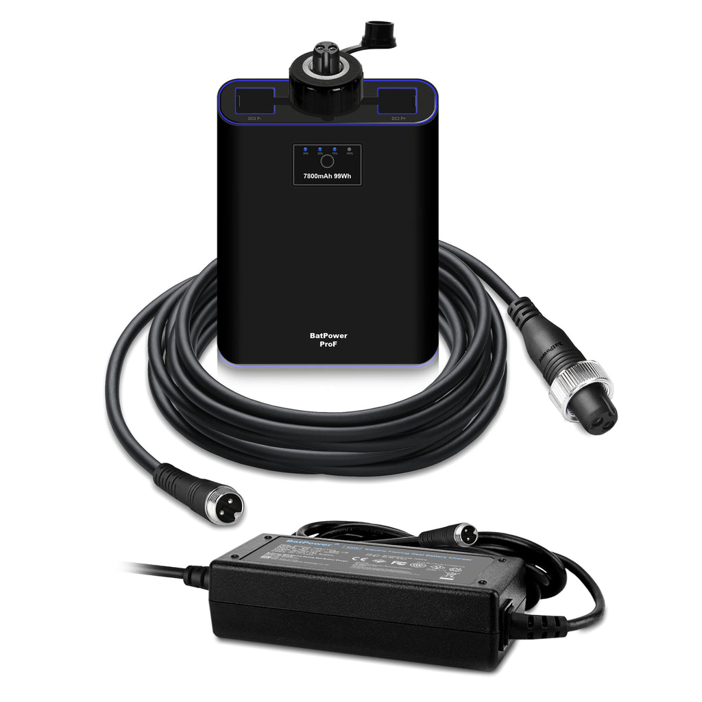 ProB 7.8Ah-15Ah Electric Fishing Reel Battery for Daiwa Seaborg 1200MJ 1200J 800MJ Marine Power 3000 Electric Fishing Reel Battery and Charger