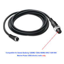Load image into Gallery viewer, 1.65FT-11.5FT ProB Electric Fishing Reel Power Cable for Daiwa Seaborg 1200MJ 1200J 800MJ 800J Marine 3000 Electric Fishing Reel Battery Power Cable Cord 0.5M/1M/2M/3.5M