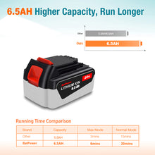 Load image into Gallery viewer, LB2X4020 20V 6.5Ah Extended Capacity Battery Replacement for Black &amp; Decker 20V Battery
