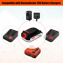 Load image into Gallery viewer, LBXR2020 20V 4.0Ah Compact Battery Replacement for Black &amp; Decker 20V Battery 2.0Ah LBXR2020-OPE 1.5Ah LBXR20 20V 2Ah Lithium Ion Battery