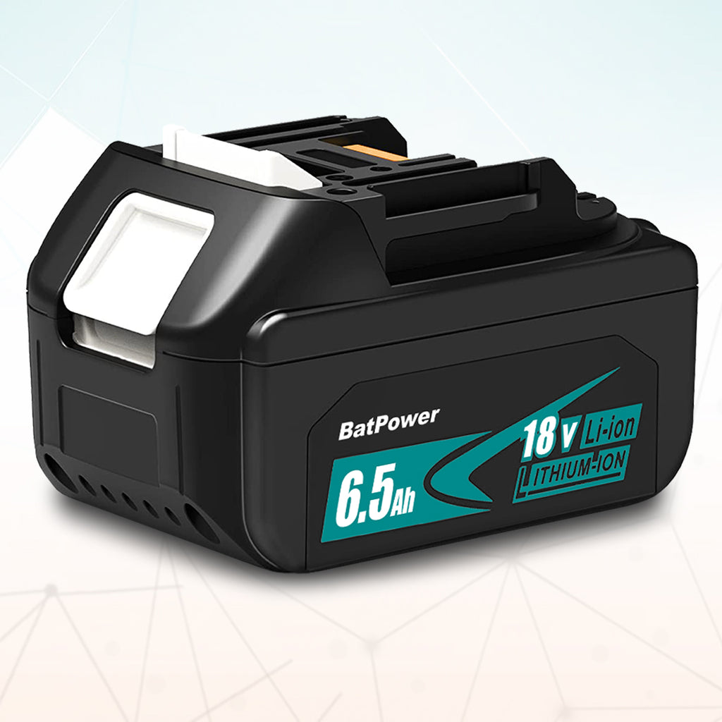 BL1860B 6.5Ah 18 Volt Lithium ion Battery for Makita 18V Battery 6.0Ah 5.0Ah 4.0Ah 3.0Ah 2.0Ah BL1860B BL1850B BL1840B BL1830B BL1820B Compatible with Makita 18V LXT Battery