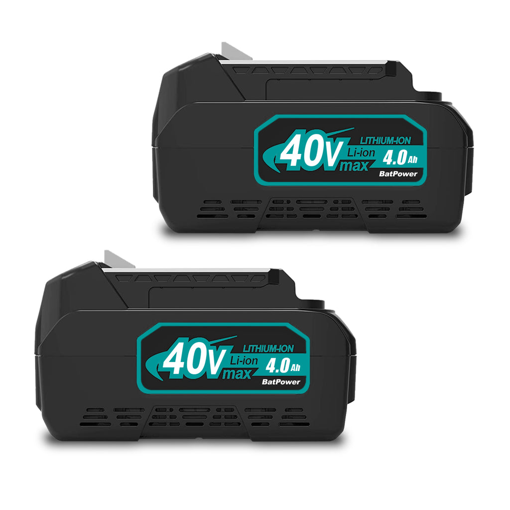 BL4040 40V 5.0Ah Battery Replacement for Makita 40V Battery 4.0Ah 160Wh BL4040 BL4050 BL4050F 40V 2.5Ah BL4025 100Wh Battery Compatible with Makita 40 Volts XGT Battery
