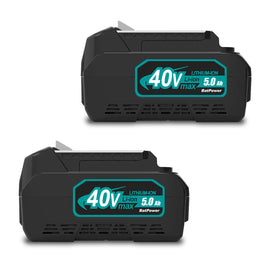 BL4040 40V 5.0Ah Battery Replacement for Makita 40V Battery 4.0Ah 160Wh BL4040 BL4050 40V 2.5Ah BL4025 100Wh Battery Makita 40 Volts XGT Battery
