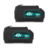 BL4040 40V 5.0Ah Battery Replacement for Makita 40V Battery 4.0Ah 160Wh BL4040 BL4050 40V 2.5Ah BL4025 100Wh Battery Makita 40 Volts XGT Battery