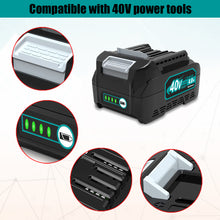 Load image into Gallery viewer, BL4040 40V 5.0Ah Battery Replacement for Makita 40V Battery 4.0Ah 160Wh BL4040 BL4050 BL4050F 40V 2.5Ah BL4025 100Wh Battery Compatible with Makita 40 Volts XGT Battery
