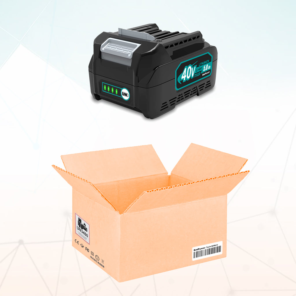 BL4040 40V 5.0Ah Battery Replacement for Makita 40V Battery 4.0Ah 160Wh BL4040 BL4050 40V 2.5Ah BL4025 100Wh Battery Makita 40 Volts XGT Battery