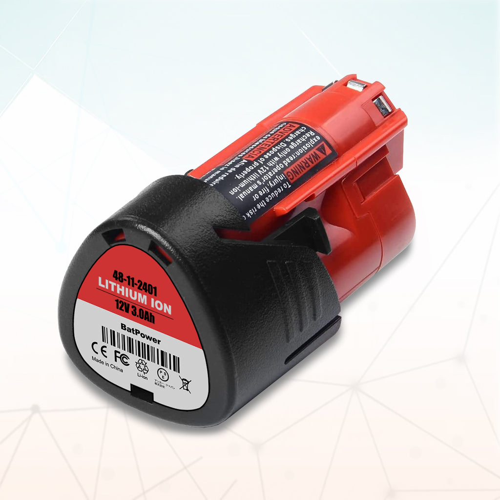 milwaukee flashlight battery replacement 12V Compact Battery for Milwaukee Tools -4.0Ah M12 – BatPower