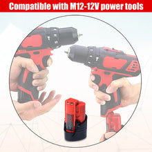 Load image into Gallery viewer, 48-11-2420 12V 3.0AH Compact Battery Replacement for Milwaukee 12V Battery M12 2.0Ah 2.5Ah 1.5Ah 48-11-2425 48-11-2430 48-11-2401