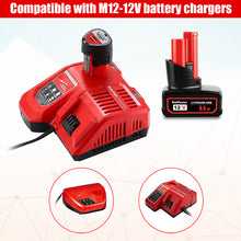 Load image into Gallery viewer, 48-11-2460 6.5AH 12V Lithium XC6.0 Extended Capacity Battery Replacement for Milwaukee 12V M12 Battery 6.0 AH 4.0 AH 3.0 AH 2.0Ah 48-11-2440