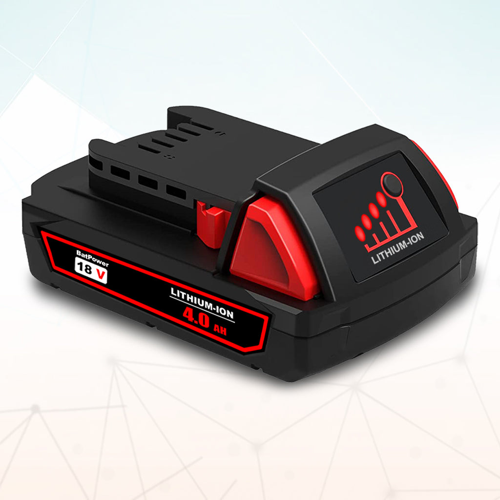 48-11-1820 18V 4.0AH Lithium XC Compact Battery Replacement for Milwaukee 18V M18 Battery 2.0Ah 3.0Ah 1.5Ah