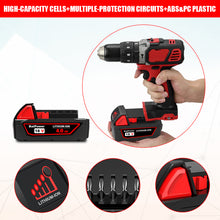 Load image into Gallery viewer, 18V 4.0AH 48-11-1820 Compact Battery with Charger Combo for Milwaukee 18V M18 Battery and Charger 2.0 AH 1.5 Ah 3.0 Ah 18V Lithium Battery Charger Kit