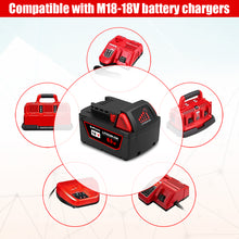 Load image into Gallery viewer, 18V 6.5AH 48-11-1862 Extended Capacity Battery and Charger Combo for Milwaukee 18V M18 Battery with Charger Kit XC 6.0 AH 18V Battery and Charger