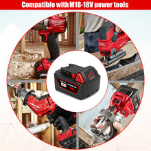 Load image into Gallery viewer, 18V 6.5AH 48-11-1862 Extended Capacity Battery and Charger Combo for Milwaukee 18V M18 Battery with Charger Kit XC 6.0 AH 18V Battery and Charger