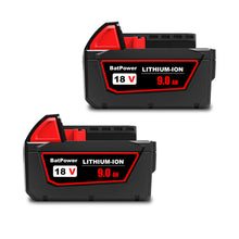 Load image into Gallery viewer, 48-11-1890 18V 9.0AH Lithium XC9.0 High Output Battery for Milwaukee 18V Battery 9Ah M18 48-11-1890